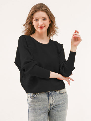 Cozy Ribbed Dolman Sleeve Sweater - Shopmossrose